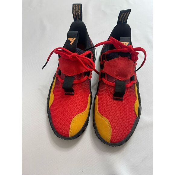 Adidas Trae Young 1 Men's Basketball Sneakers Vivid Red GY3772 Size 5 - Picture 2 of 9